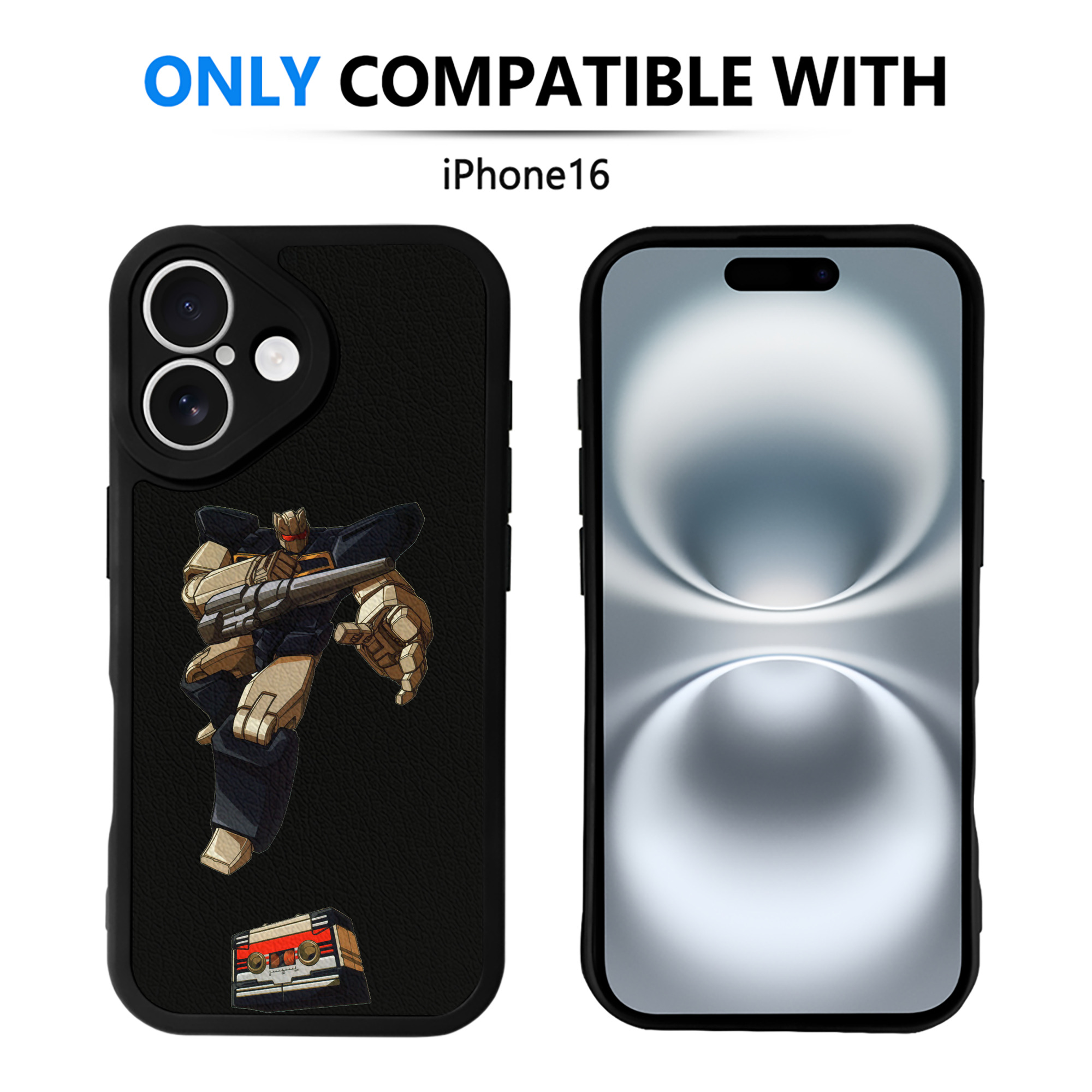 （画像用）  【iPhone 16シリーズ対応】シリコンスマホケース（レザー調） 材質：シリコン